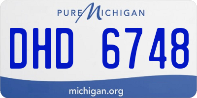 MI license plate DHD6748