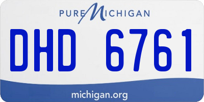 MI license plate DHD6761