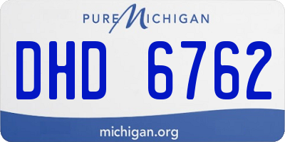 MI license plate DHD6762