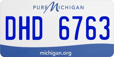 MI license plate DHD6763
