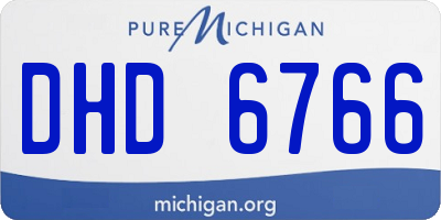 MI license plate DHD6766