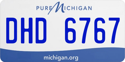 MI license plate DHD6767