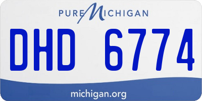 MI license plate DHD6774