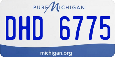 MI license plate DHD6775