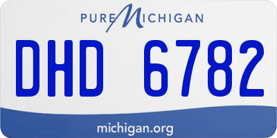 MI license plate DHD6782