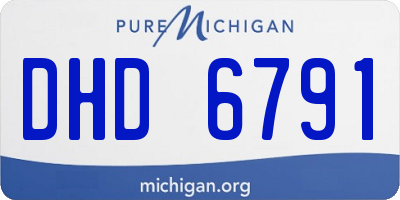 MI license plate DHD6791