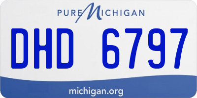MI license plate DHD6797