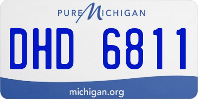 MI license plate DHD6811