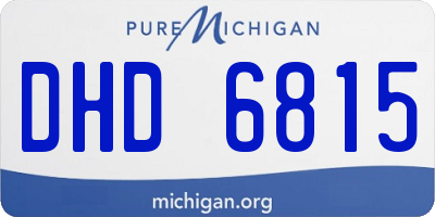 MI license plate DHD6815