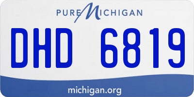 MI license plate DHD6819