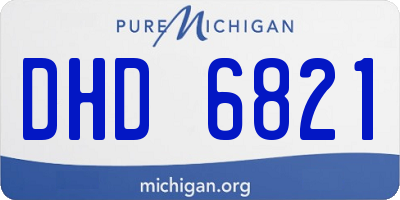 MI license plate DHD6821