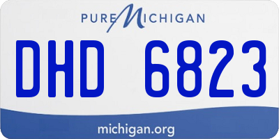 MI license plate DHD6823