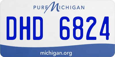 MI license plate DHD6824