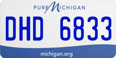 MI license plate DHD6833