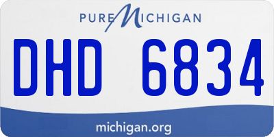 MI license plate DHD6834
