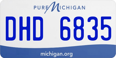 MI license plate DHD6835