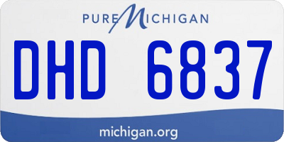 MI license plate DHD6837
