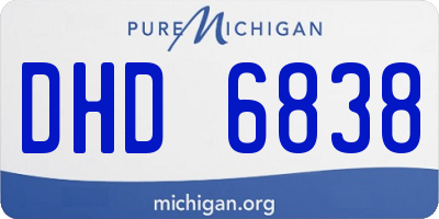 MI license plate DHD6838