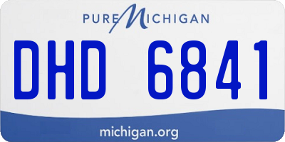 MI license plate DHD6841