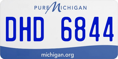 MI license plate DHD6844