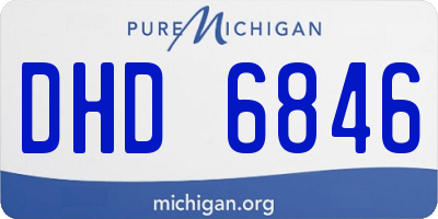 MI license plate DHD6846