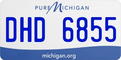 MI license plate DHD6855