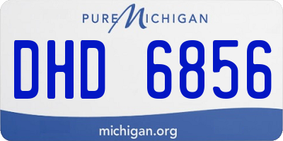 MI license plate DHD6856