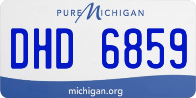 MI license plate DHD6859