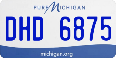 MI license plate DHD6875