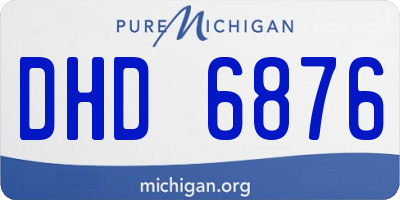 MI license plate DHD6876