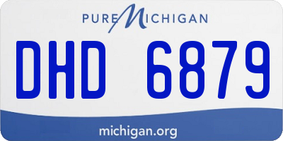 MI license plate DHD6879