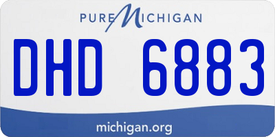 MI license plate DHD6883