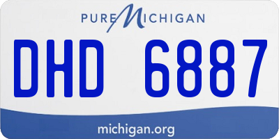 MI license plate DHD6887