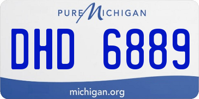 MI license plate DHD6889