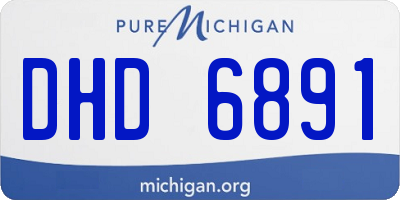 MI license plate DHD6891