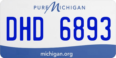 MI license plate DHD6893