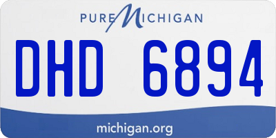 MI license plate DHD6894