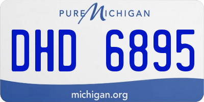 MI license plate DHD6895