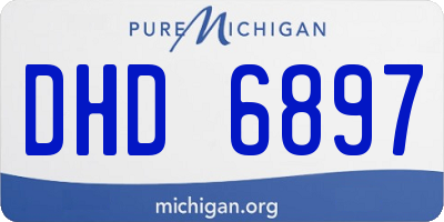 MI license plate DHD6897