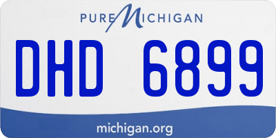 MI license plate DHD6899