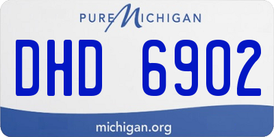MI license plate DHD6902