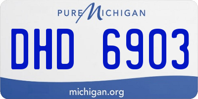 MI license plate DHD6903
