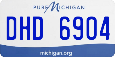 MI license plate DHD6904