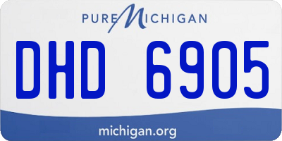 MI license plate DHD6905