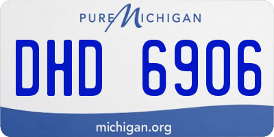 MI license plate DHD6906