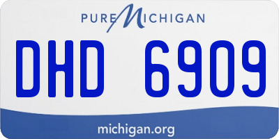 MI license plate DHD6909