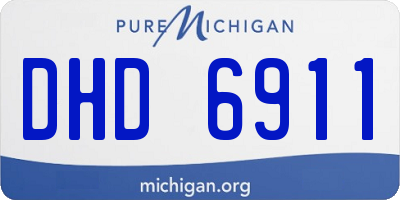 MI license plate DHD6911