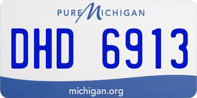 MI license plate DHD6913