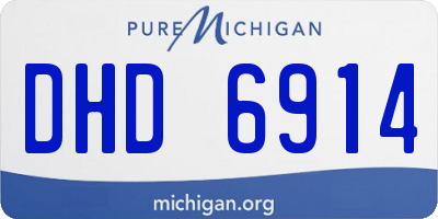 MI license plate DHD6914