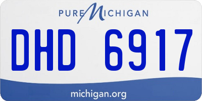 MI license plate DHD6917